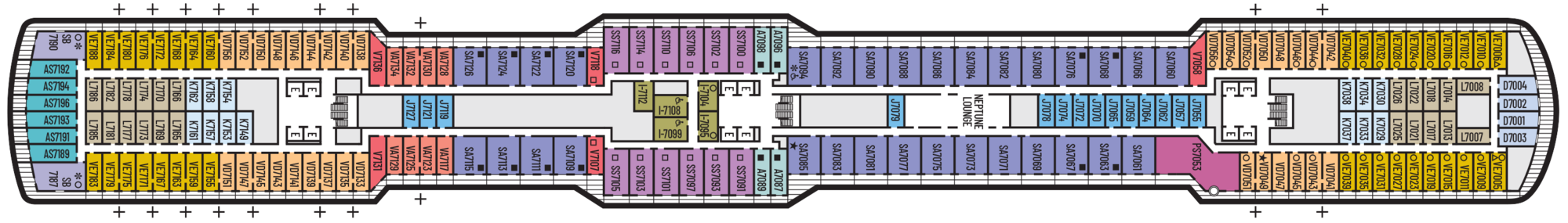 Deck 7 - Schubert Deck plan